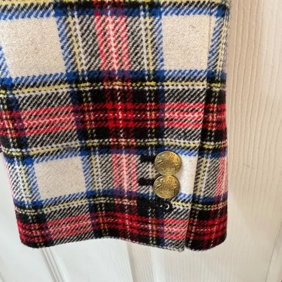 J.Crew Factory Plaid Wool-Blend Blazer – Size 16 - Picture 4 of 5